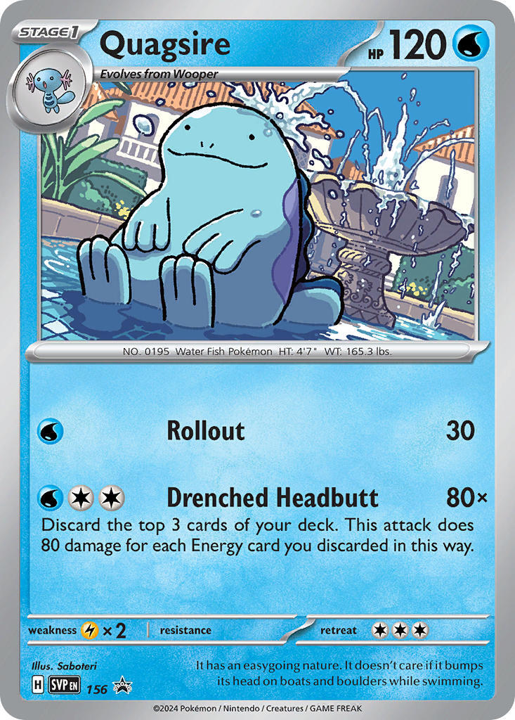 Quagsire (156) [Scarlet & Violet: Black Star Promos] | Galaxy Games LLC