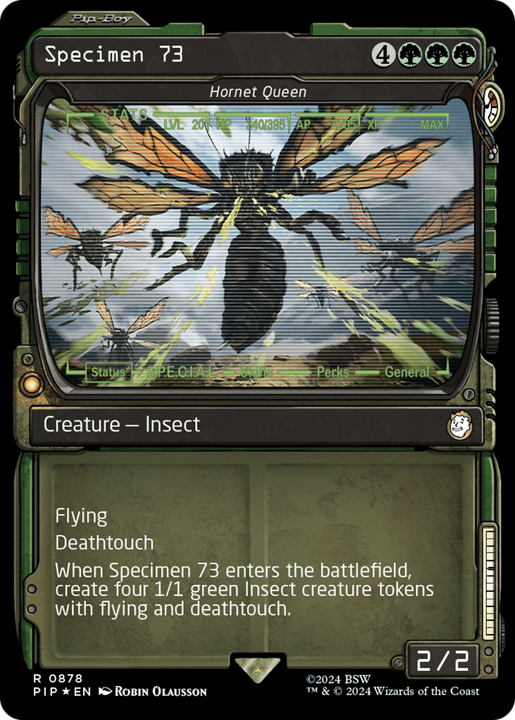 Specimen 73 - Hornet Queen (Showcase) (Surge Foil) [Fallout] | Galaxy Games LLC