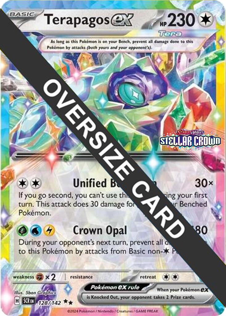 Terapagos ex (128/142) (Jumbo Card) [Scarlet & Violet: Black Star Promos] | Galaxy Games LLC