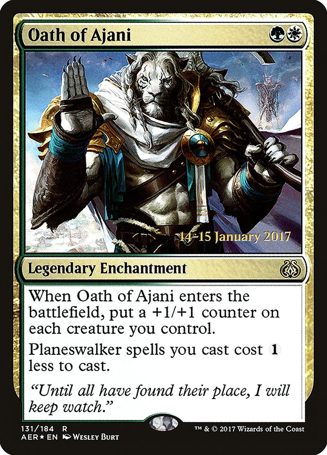 Oath of Ajani [Aether Revolt Prerelease Promos] | Galaxy Games LLC