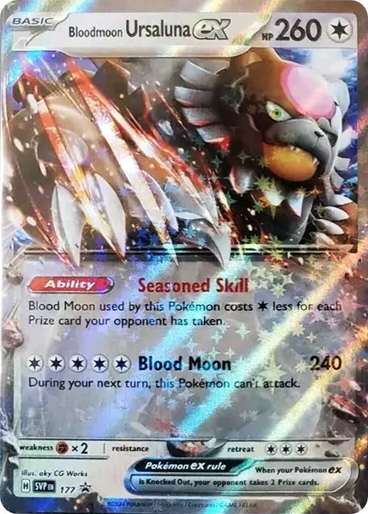 Bloodmoon Ursaluna ex (177) [Scarlet & Violet: Black Star Promos] | Galaxy Games LLC