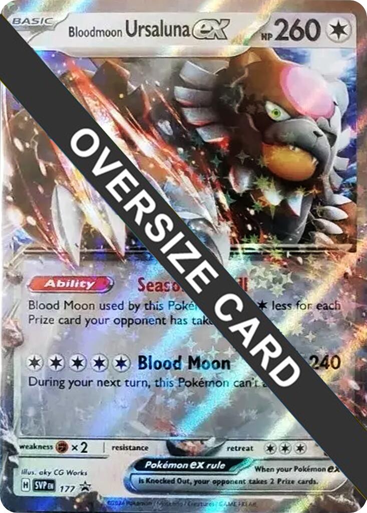 Bloodmoon Ursaluna ex (177) (Jumbo Card) [Scarlet & Violet: Black Star Promos] | Galaxy Games LLC