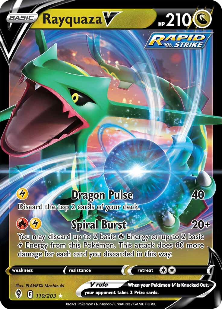 Rayquaza V (110/203) [Sword & Shield: Evolving Skies] | Galaxy Games LLC