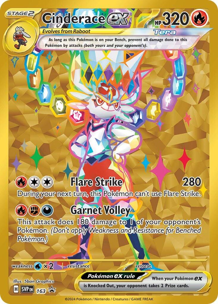 Cinderace ex (163) [Scarlet & Violet: Black Star Promos] | Galaxy Games LLC