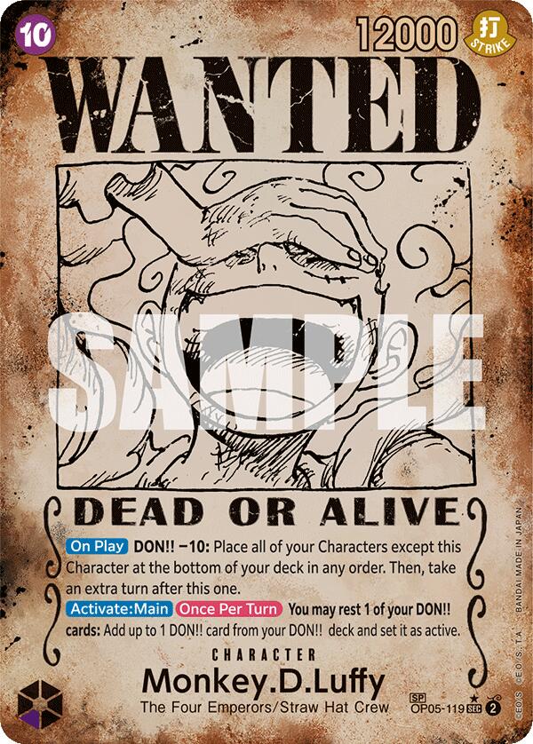 Monkey.D.Luffy (Wanted Poster) [Emperors in the New World] | Galaxy Games LLC