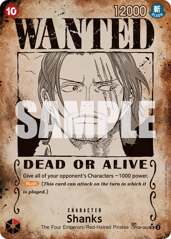 Shanks (Wanted Poster) [Emperors in the New World] | Galaxy Games LLC