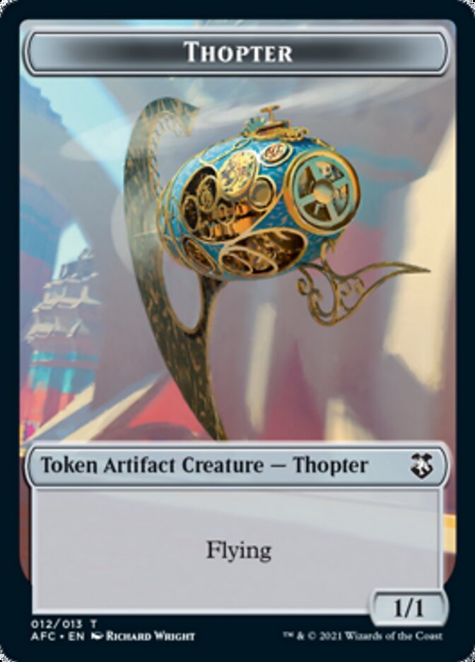 Thopter // Treasure Double-Sided Token [Dungeons & Dragons: Adventures in the Forgotten Realms Commander Tokens] | Galaxy Games LLC