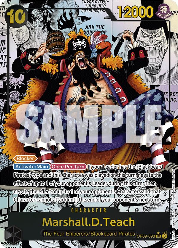 Marshall.D.Teach (Manga Parallel) [Emperors in the New World] | Galaxy Games LLC