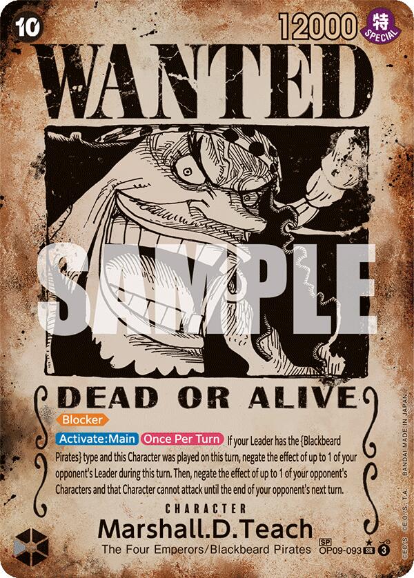 Marshall.D.Teach (Wanted Poster) [Emperors in the New World] | Galaxy Games LLC