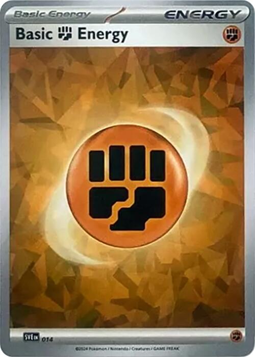Basic Fighting Energy (014) (Cracked Ice Holo) [Scarlet & Violet: Stellar Crown] | Galaxy Games LLC