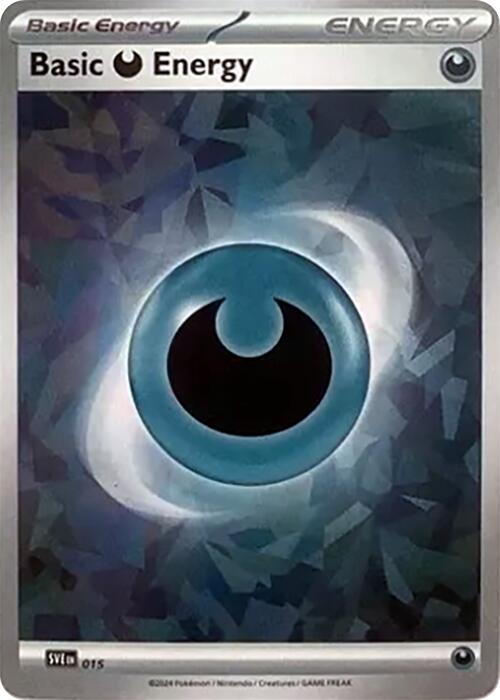Basic Darkness Energy (015) (Cracked Ice Holo) [Scarlet & Violet: Stellar Crown] | Galaxy Games LLC