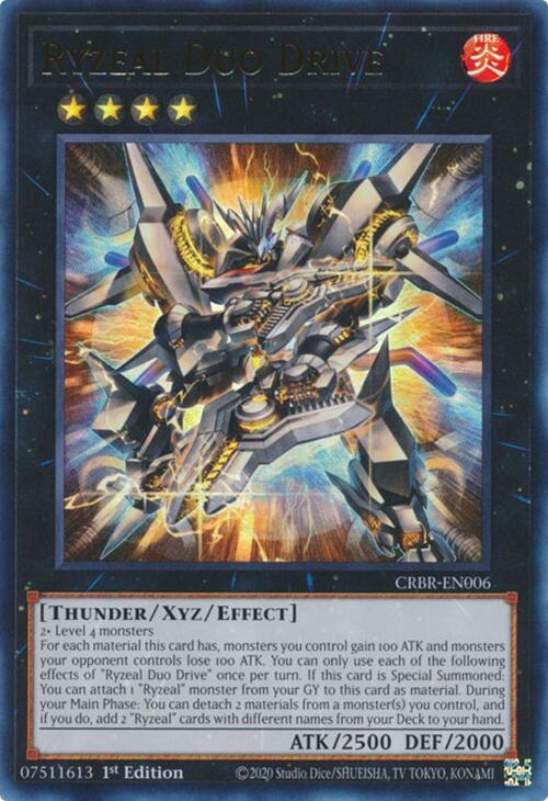Ryzeal Duo Drive [CRBR-EN006] Ultra Rare | Galaxy Games LLC