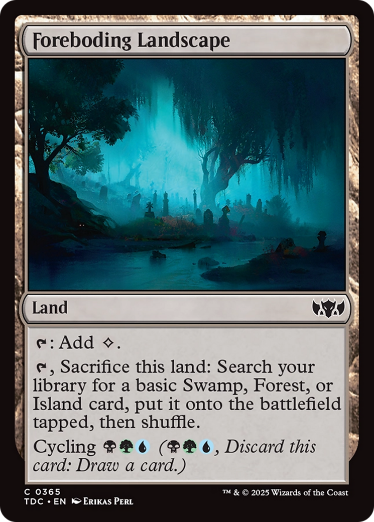 Foreboding Landscape [Tarkir: Dragonstorm Commander] | Galaxy Games LLC