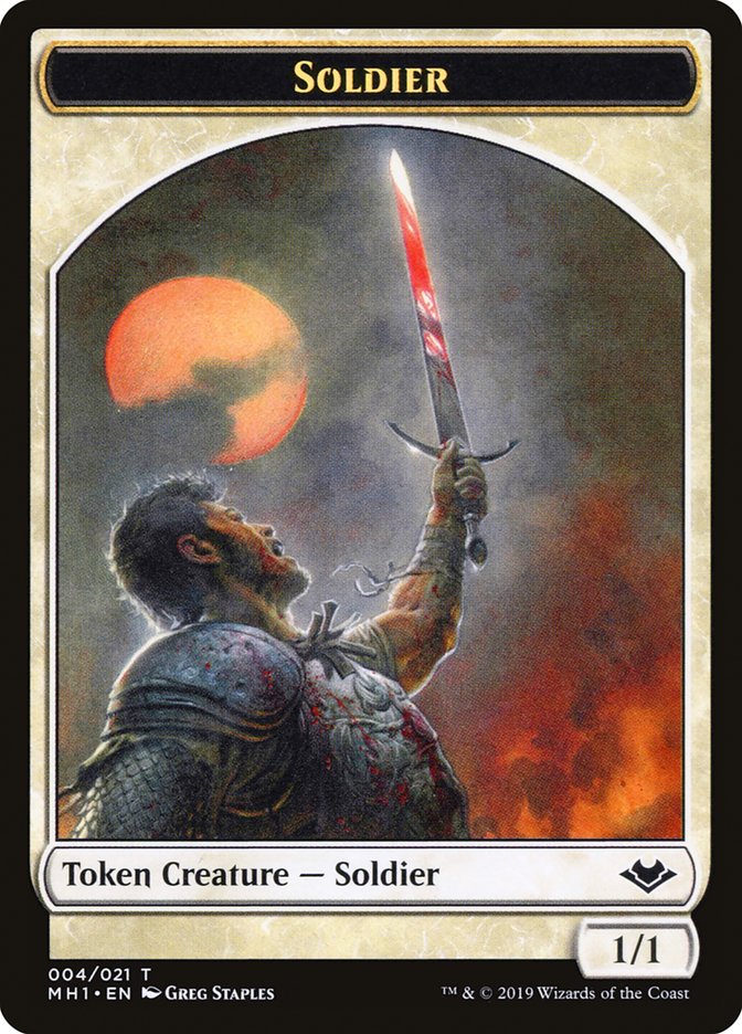 Angel (002) // Soldier (004) Double-Sided Token [Modern Horizons Tokens] | Galaxy Games LLC