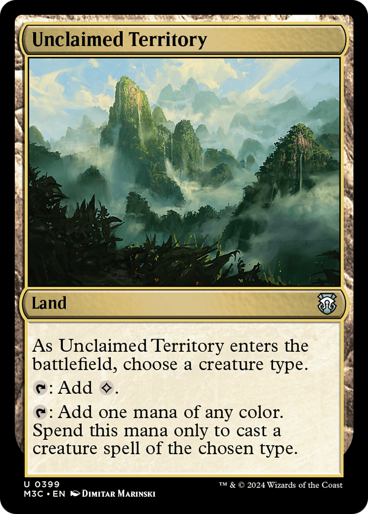 Unclaimed Territory (Ripple Foil) [Modern Horizons 3 Commander] | Galaxy Games LLC