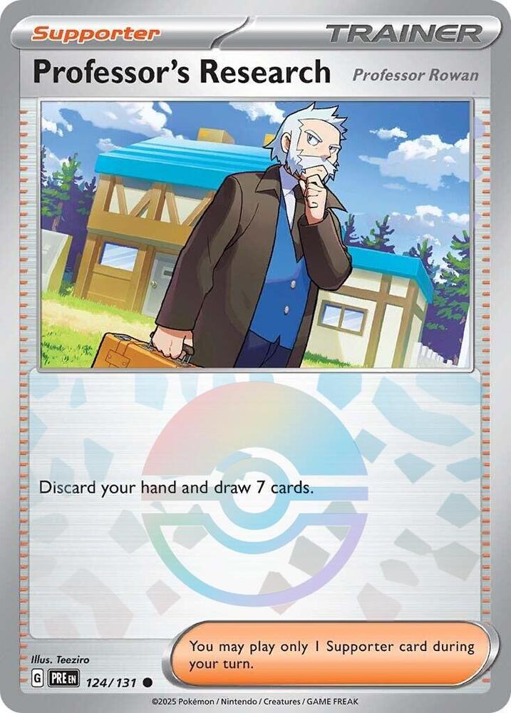 Professor's Research (124/131) [Professor Rowan] (Poke Ball Pattern) [Scarlet & Violet: Prismatic Evolutions] | Galaxy Games LLC