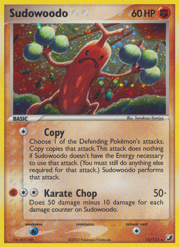 Sudowoodo (15/115) [EX: Unseen Forces] | Galaxy Games LLC