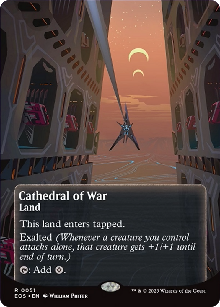 Cathedral of War (0051) (Borderless) [Edge of Eternities: Stellar Sights] | Galaxy Games LLC
