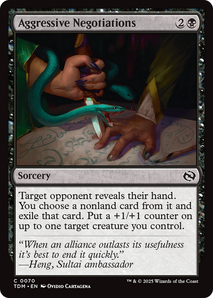Aggressive Negotiations [Tarkir: Dragonstorm] | Galaxy Games LLC