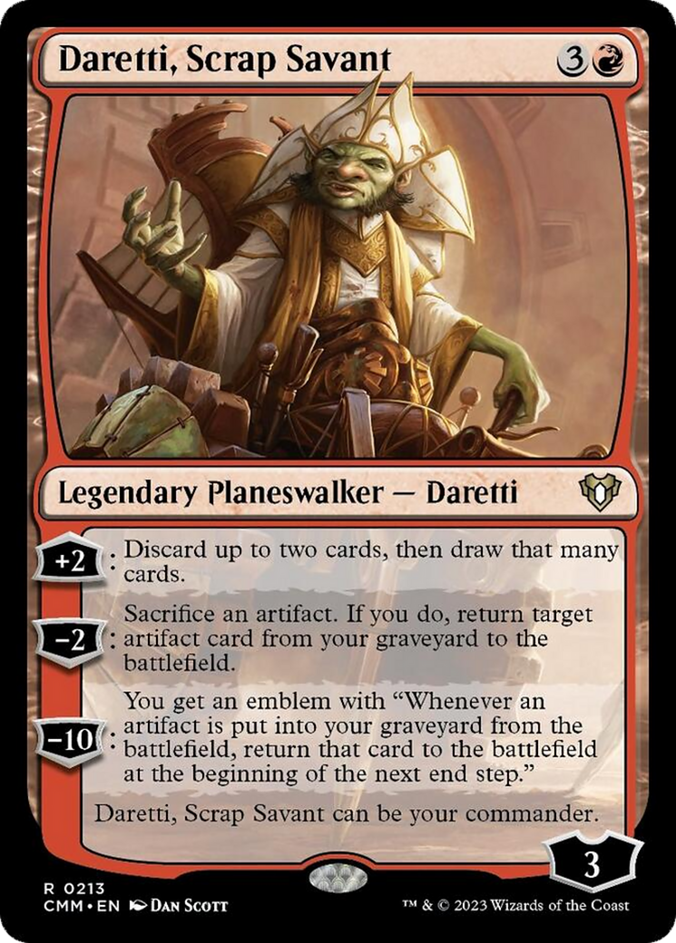 Daretti, Scrap Savant [Commander Masters] | Galaxy Games LLC