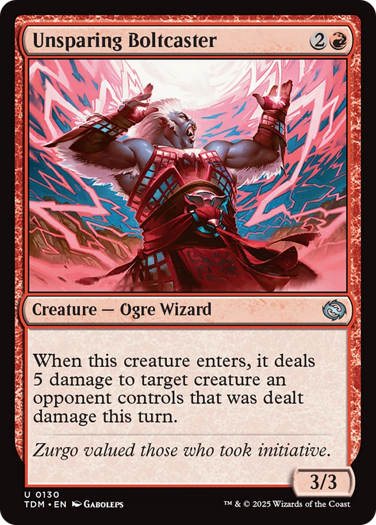 Unsparing Boltcaster [Tarkir: Dragonstorm] | Galaxy Games LLC