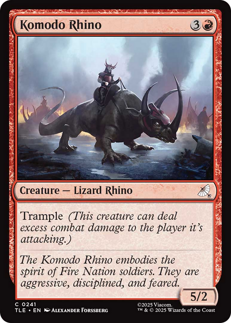 Komodo Rhino [Avatar: The Last Airbender: Eternal-Legal] | Galaxy Games LLC