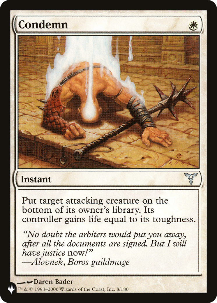 Condemn [The List] | Galaxy Games LLC