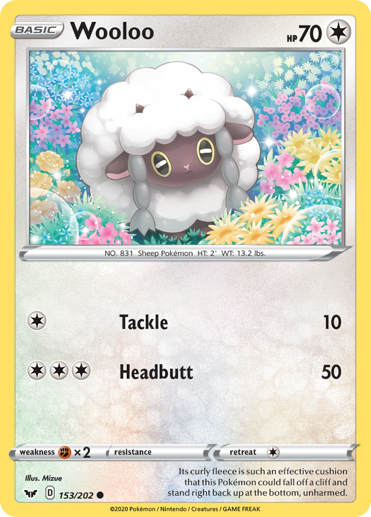 Wooloo (153/202) [Sword & Shield: Base Set] | Galaxy Games LLC