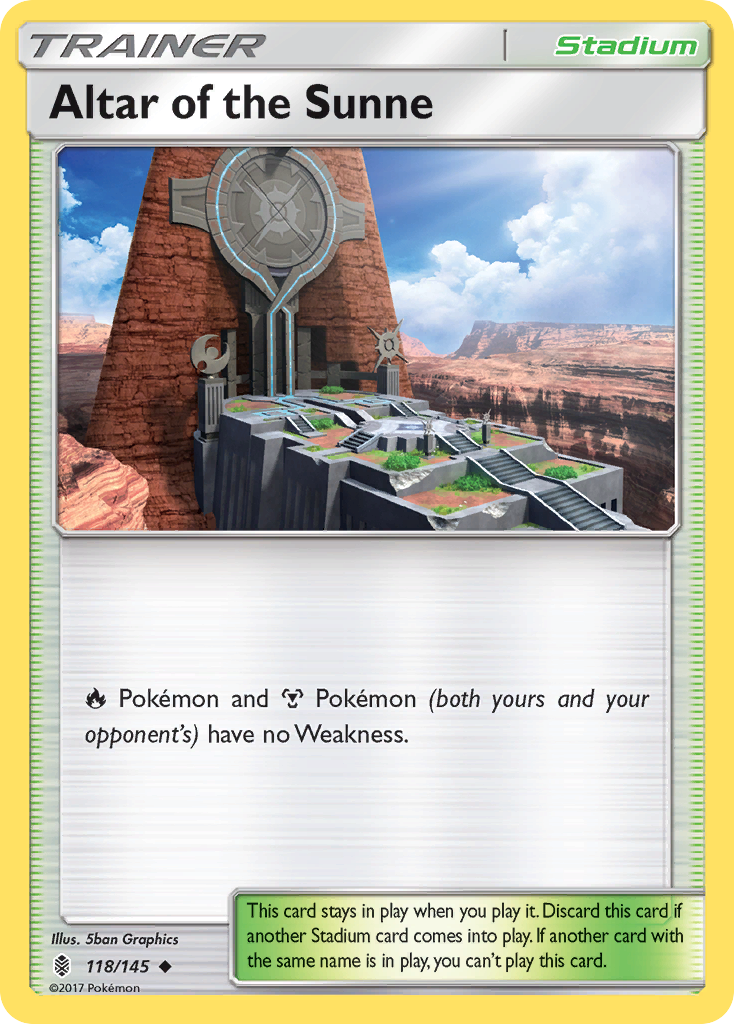 Altar of the Sunne (118/145) [Sun & Moon: Guardians Rising] | Galaxy Games LLC