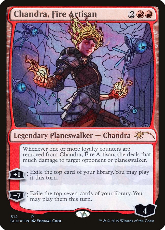 Chandra, Fire Artisan (Stained Glass) [Secret Lair Drop Promos] | Galaxy Games LLC