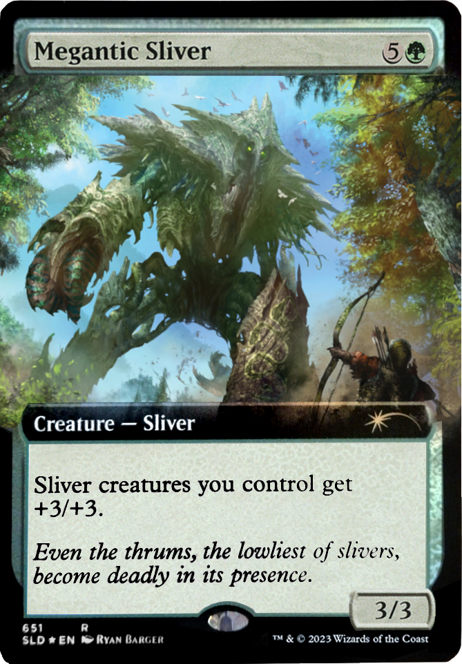 Megantic Sliver (Extended Art) [Secret Lair Drop Promos] | Galaxy Games LLC