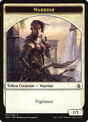 Glyph Keeper // Warrior Double-Sided Token [Amonkhet Tokens] | Galaxy Games LLC