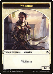 Warrior // Labyrinth Guardian Double-Sided Token [Amonkhet Tokens] | Galaxy Games LLC