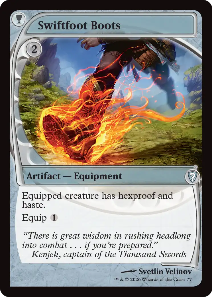 Swiftfoot Boots (Future Sight) [Mystery Booster: Commander Edition] | Galaxy Games LLC