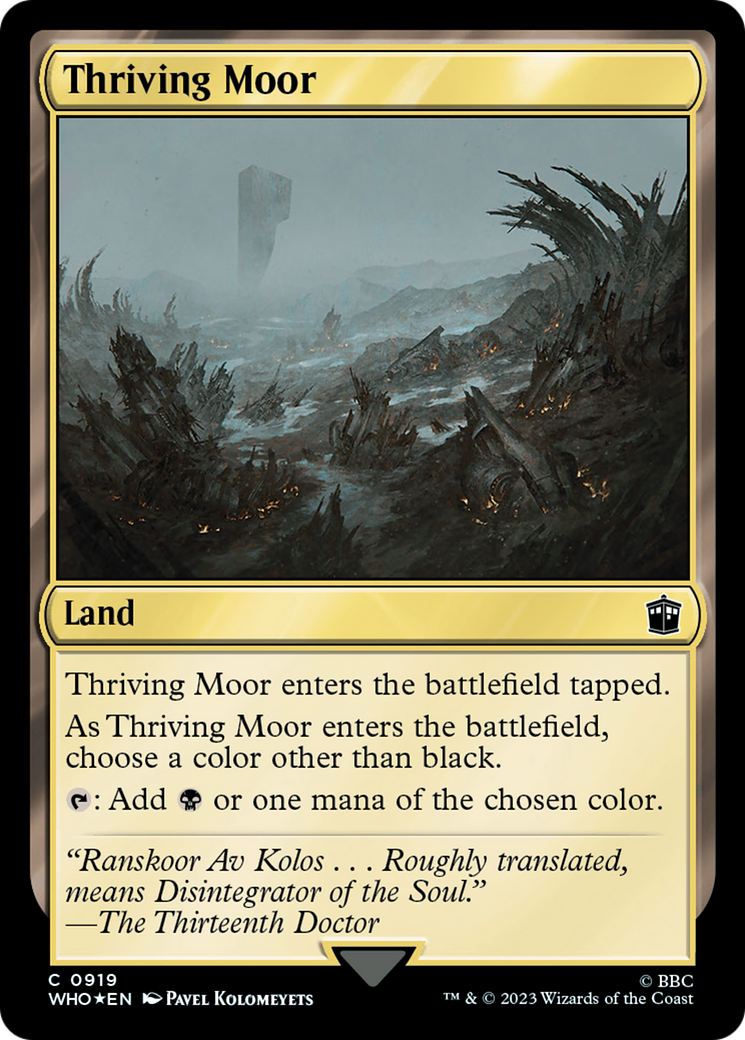 Thriving Moor (Surge Foil) [Doctor Who] | Galaxy Games LLC