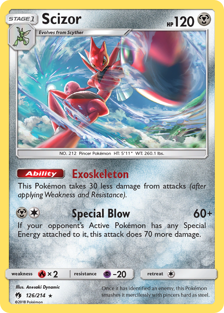 Scizor (126/214) [Sun & Moon: Lost Thunder] | Galaxy Games LLC