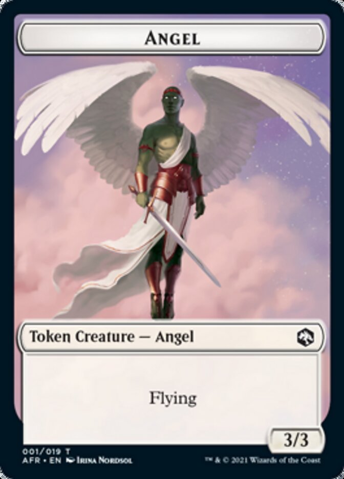 Wolf // Angel Double-Sided Token [Dungeons & Dragons: Adventures in the Forgotten Realms Tokens] | Galaxy Games LLC