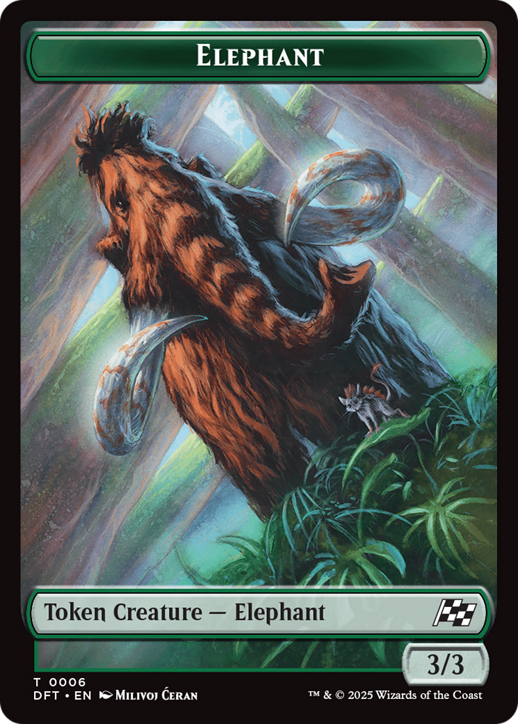 Insect // Elephant Double-Sided Token [Aetherdrift Tokens] | Galaxy Games LLC