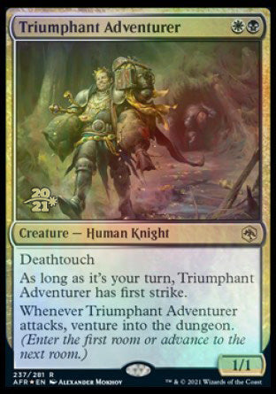 Triumphant Adventurer [Dungeons & Dragons: Adventures in the Forgotten Realms Prerelease Promos] | Galaxy Games LLC