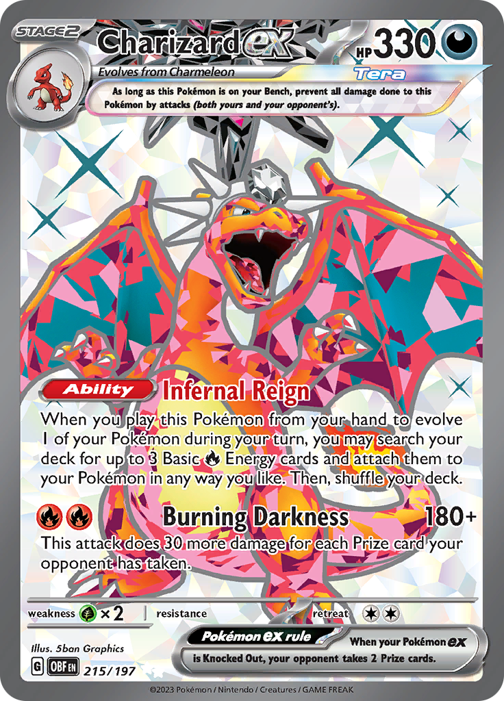 Charizard ex (215/197) [Scarlet & Violet: Obsidian Flames] | Galaxy Games LLC