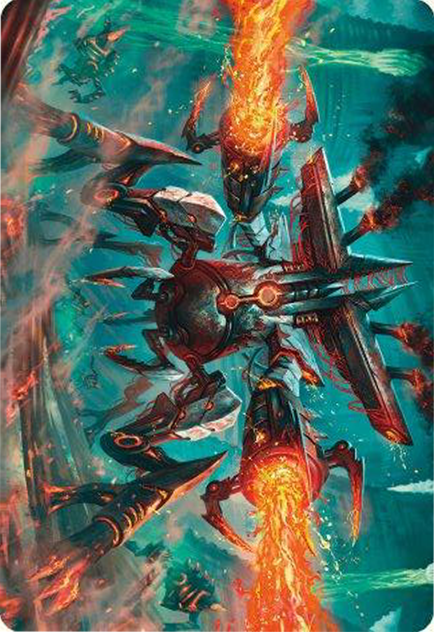 Exterminator Magmarch Art Card [Modern Horizons 3 Art Series] | Galaxy Games LLC