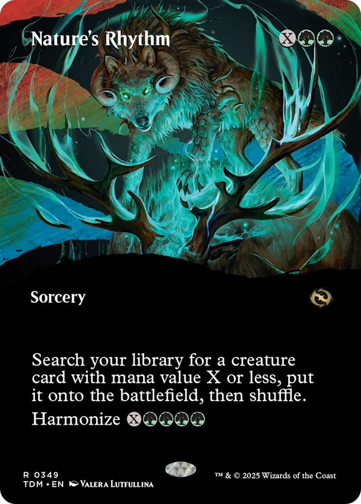 Nature's Rhythm (Borderless) [Tarkir: Dragonstorm] | Galaxy Games LLC