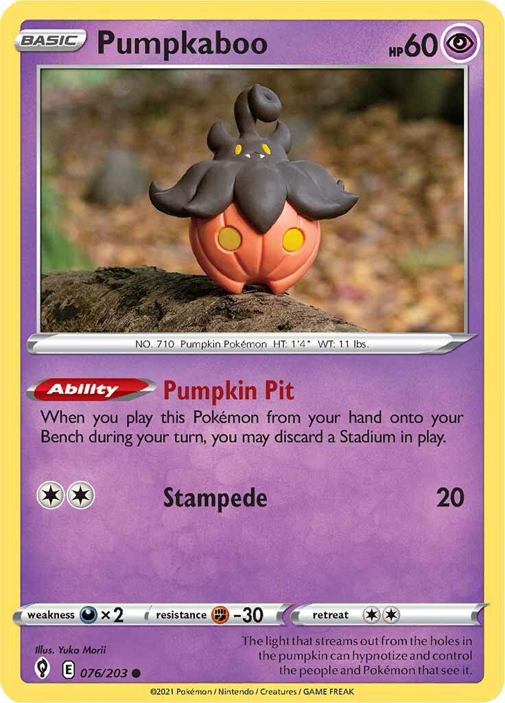 Pumpkaboo (076/203) [Sword & Shield: Evolving Skies] | Galaxy Games LLC