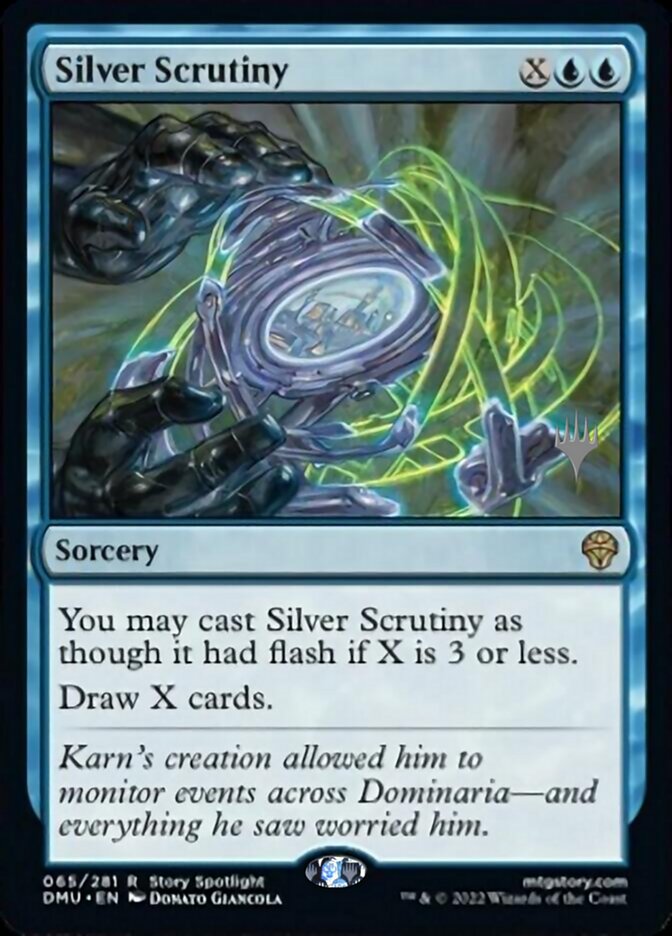 Silver Scrutiny (Promo Pack) [Dominaria United Promos] | Galaxy Games LLC
