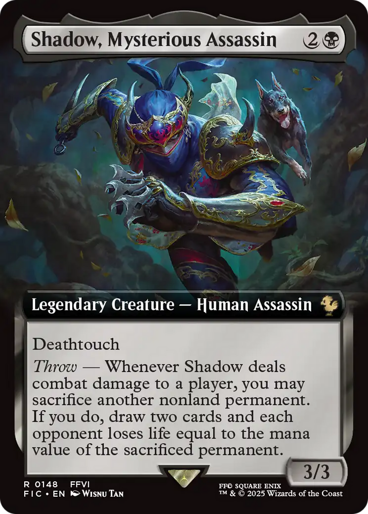 Shadow, Mysterious Assassin (Extended Art) [FINAL FANTASY Commander] | Galaxy Games LLC