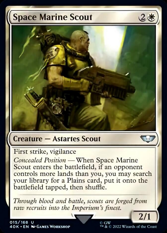 Space Marine Scout (Surge Foil) [Warhammer 40,000] | Galaxy Games LLC