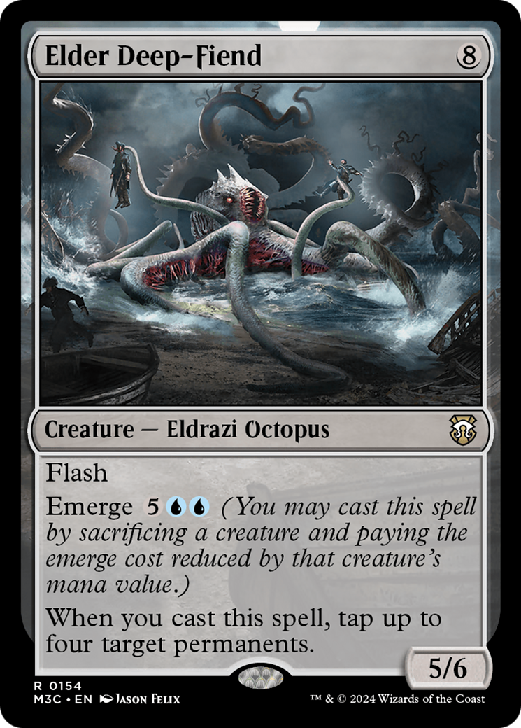 Elder Deep-Fiend (Ripple Foil) [Modern Horizons 3 Commander] | Galaxy Games LLC