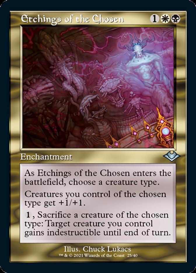 Etchings of the Chosen (Retro Foil Etched) [Modern Horizons] | Galaxy Games LLC