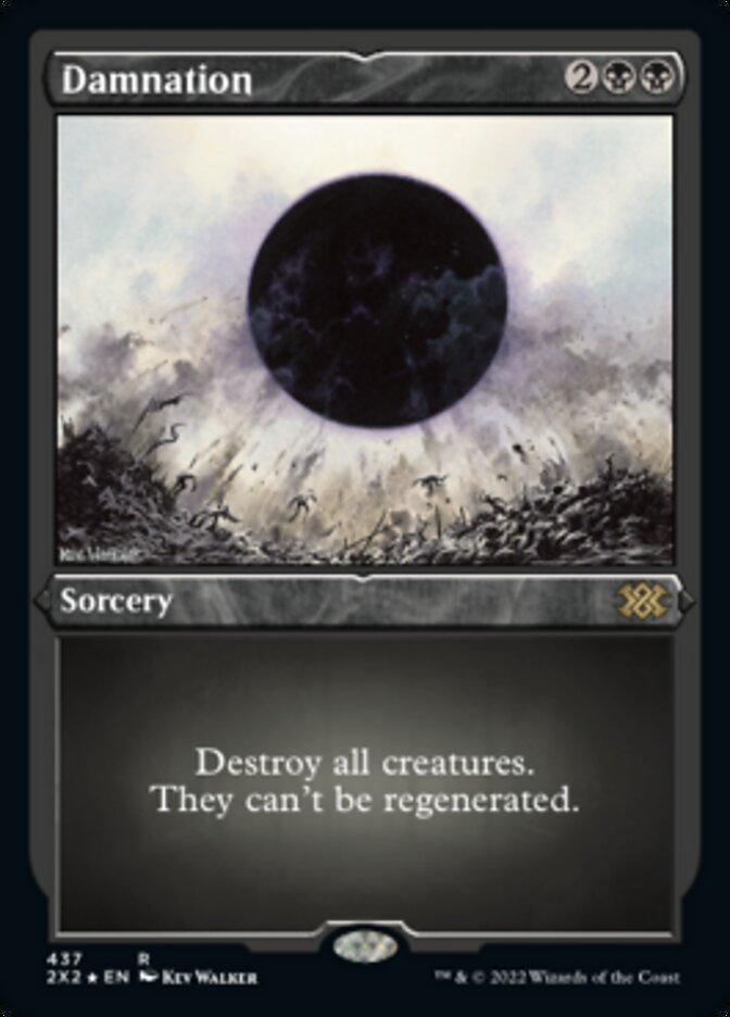 Damnation (Foil Etched) [Double Masters 2022] | Galaxy Games LLC