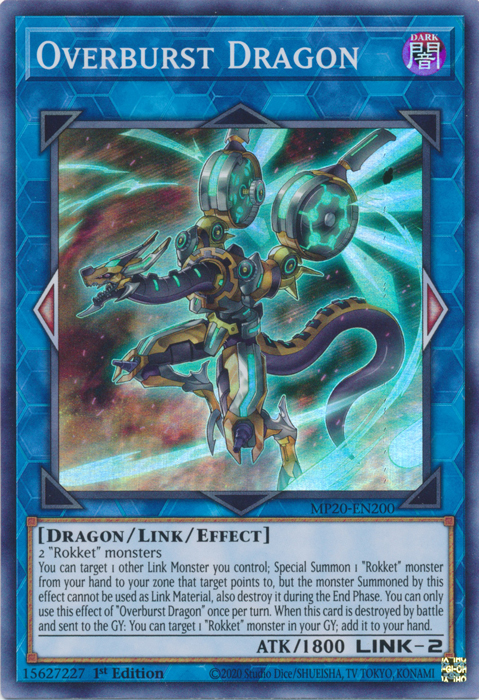 Overburst Dragon [MP20-EN200] Super Rare | Galaxy Games LLC